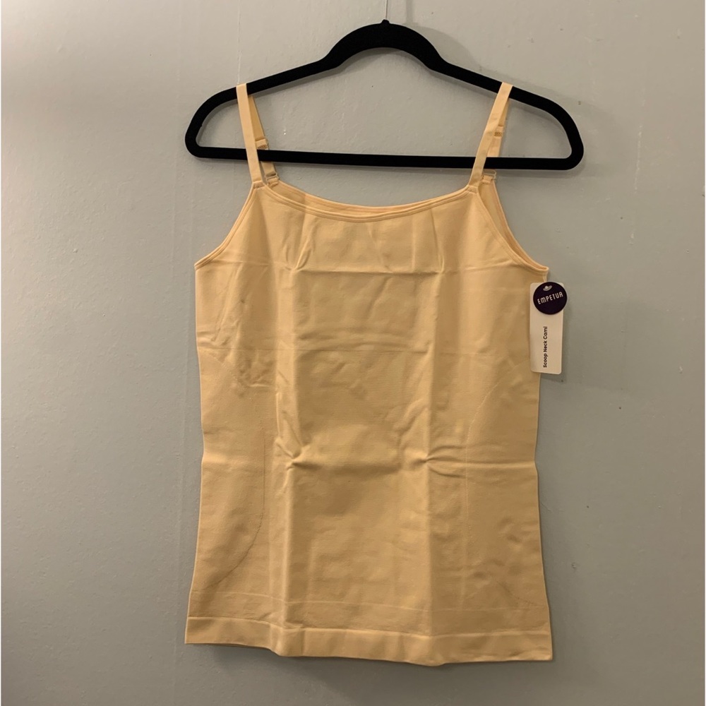 NEW 2-Pack Empetua Shapermint XXXXL All Day Every Day Scoop Neck Cami - Tan/Nude - Picture 5 of 16